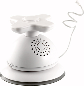 Radio ducha grifo ventosa de color blanco ABS