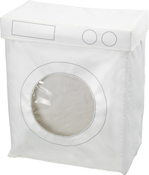 Cesto ropa Lavadora de color blanco poliester