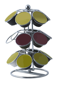 Dispensador cápsulas Dolce Gusto x18 cromado