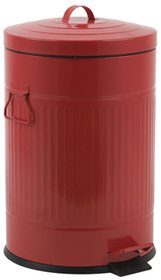Cubo de basura Retro 20L de color rojo