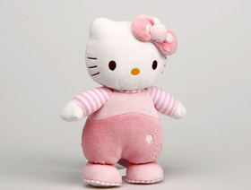 Peluche sonajero Hello Kitty de 21 cm