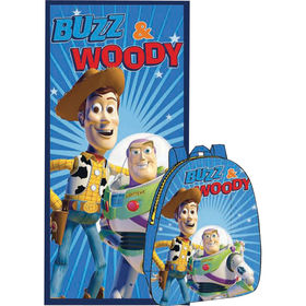 Toalla y mochila Buzz y Woody - Toy Story