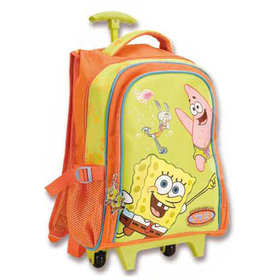 Mochila con carro verde de Bob Esponja