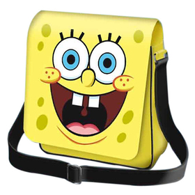 Bolso bandolera de color amarillo de Bob Esponja 25x21x7