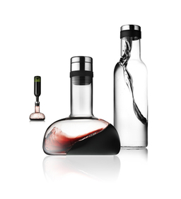 Juego botella agua 1L y aireador-decantador vino Juego botella agua 1L y aireador-decantador vino