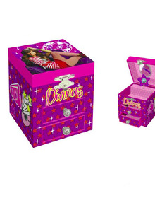 Joyero musical vertical Patito Feo con 2 cajones de las Divinas Joyero musical vertical Patito Feo con 2 cajones de las Divinas