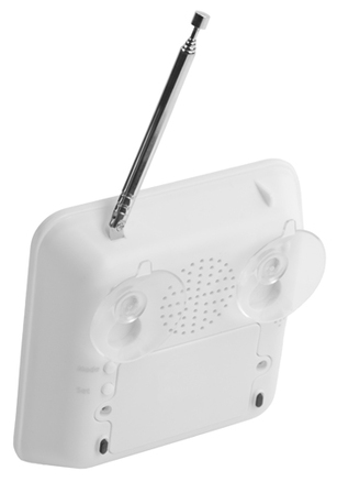 Radio ducha Zen Despertador de color negro utiliza 3 pilas AAA incluidas Radio ducha Zen Despertador de color negro utiliza 3 pilas AAA incluidas