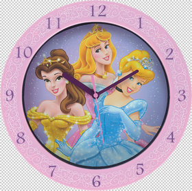 Reloj de pared 3 princesas 25 cm