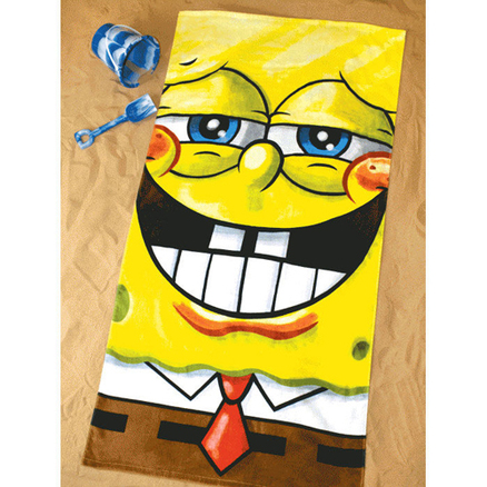Toalla sonrisa Bob Esponja 70x140cm