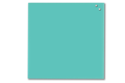 Pizarra Cristal Magnética Turquesa 45X45