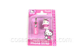Colgante para el móvil Hello Kitty rosa de pie