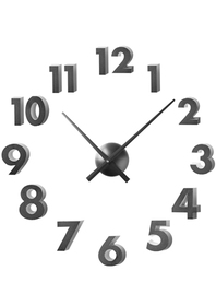 Reloj de pared FX L adhesivo d.60 de color negro