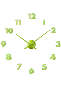Reloj de pared FX S adhesivo d.40 de color verde