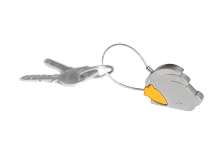 Llavero Hungry Rabbit de metal