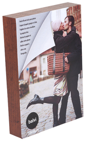 Marco de fotos Sticky para 1 foto 15x20 de color marrón de madera