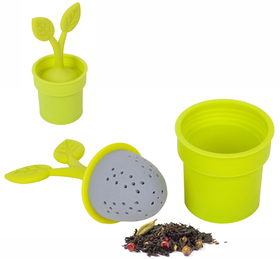Infusor té Flower Pot lima silicona
