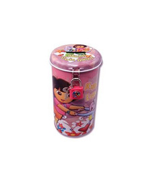 Hucha con candado de la Dora la Exploradora