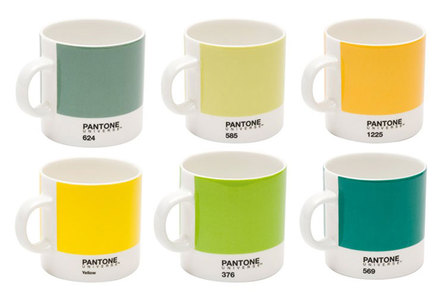 Taza espresso Pantone Gama Verde Amarillo