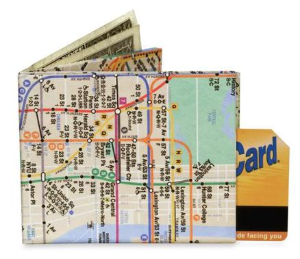 Cartera Mighty Wallet Mapa Del Metro New York