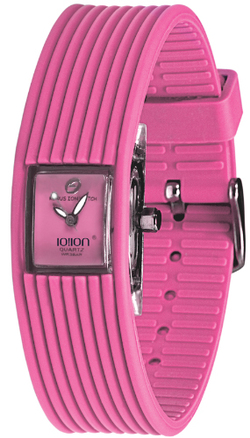 Reloj Analogic Watch IO?ION! silicona tratada con turmalina color Rosa_Rayas