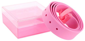 Cinturón Let s Belt de color rosa de silicona