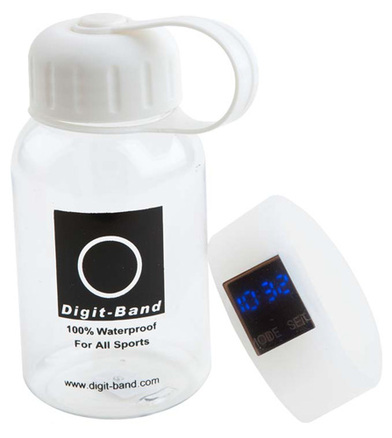 Reloj pulsera Digit Band L (grande) de color blanco utiliza 1 pila CR1620 incluida
