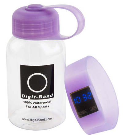 Reloj pulsera Digit Band L (grande) de color morado utiliza 1 pila CR1620 incluida