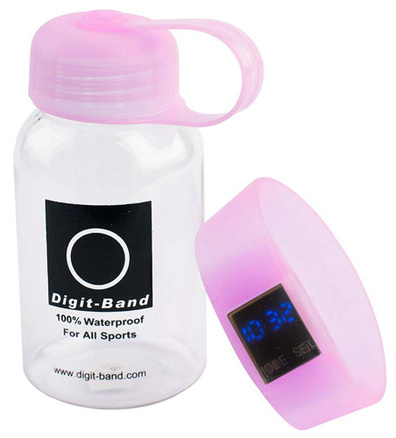 Reloj pulsera Digit Band L (grande) de color rosa utiliza 1 pila CR1620 incluida