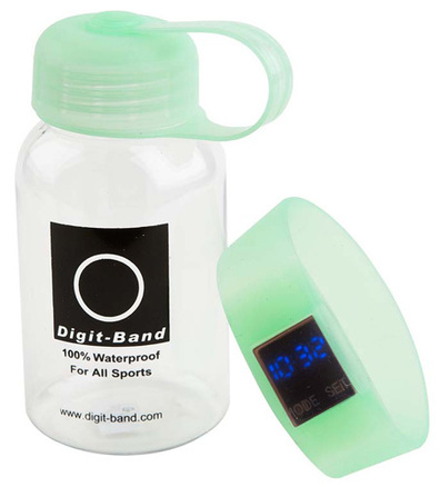 Reloj pulsera Digit Band S (pequeña) de color verde utiliza 1 pila CR1620 incluida