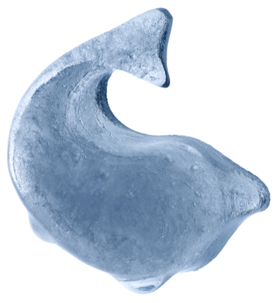 Molde cubito hielo Dophine azul