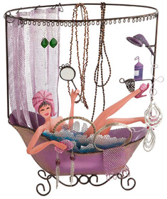 Joyero Girl in Bath de metal Joyero Girl in Bath de metal