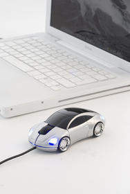 Ratón USB Sports Car plateado Ratón USB Sports Car plateado