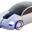 Ratón USB Sports Car plateado