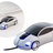 Ratón USB Sports Car plateado