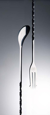 Cuchara cocktail tenedor Dry Collection inoxidable