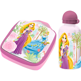 Set de sandwichera termica y cantimplora de aluminio de Princesas Disney