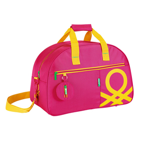 Bolsa deporte Benetton de color rosa