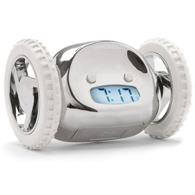 Reloj despertador Clocky con ruedas