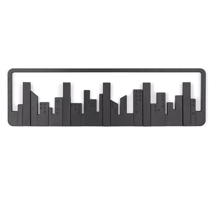 Colgador de pared Skyline de color negro
