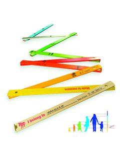 Medidor de altura de madera plegable Medidor de altura de madera plegable