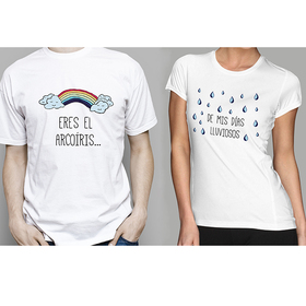 Camiseta original doble Eres mi arcoíris HAML