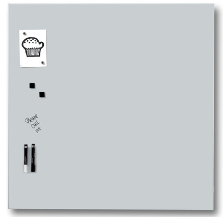 Pizarra Cristal Magnética Blanca 100X100