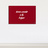 Pizarra Cristal Magnética Roja 60X80